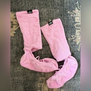 Alo Pink Yoga Socks